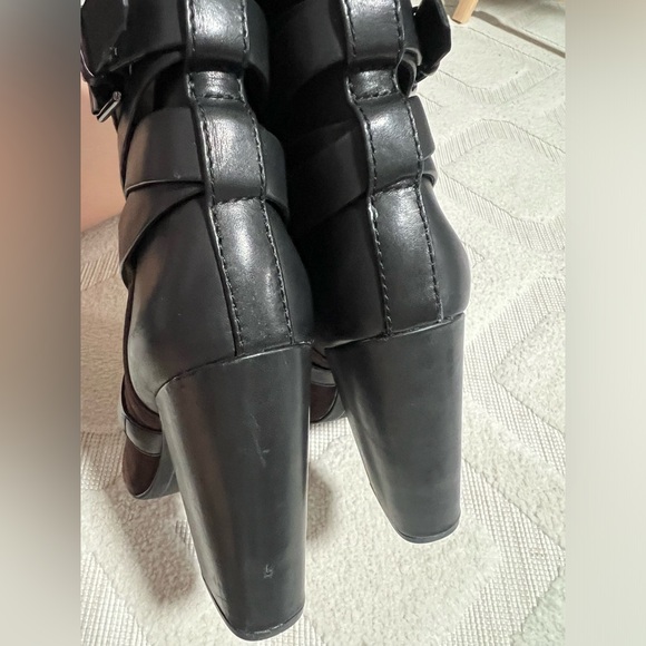 Sold Pour La Victoire Bionda Suede/Leather Caged Boots - Picture 7 of 13